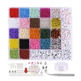 thumbnail image 2 of simhoa 8061 Pieces Beads for Jewelry Making Kit Small Beads Set Letter Bead for, 2 of 8