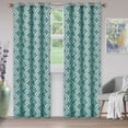 thumbnail image 1 of Superior Trellis Blackout 2 Panel Curtains Teal / 52"x84", 1 of 1