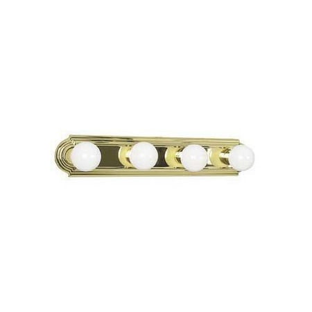 Large Four Light Vanity - Sunset Lighting F3542 4 Light 240 Watt Bathroom Vanity Strip