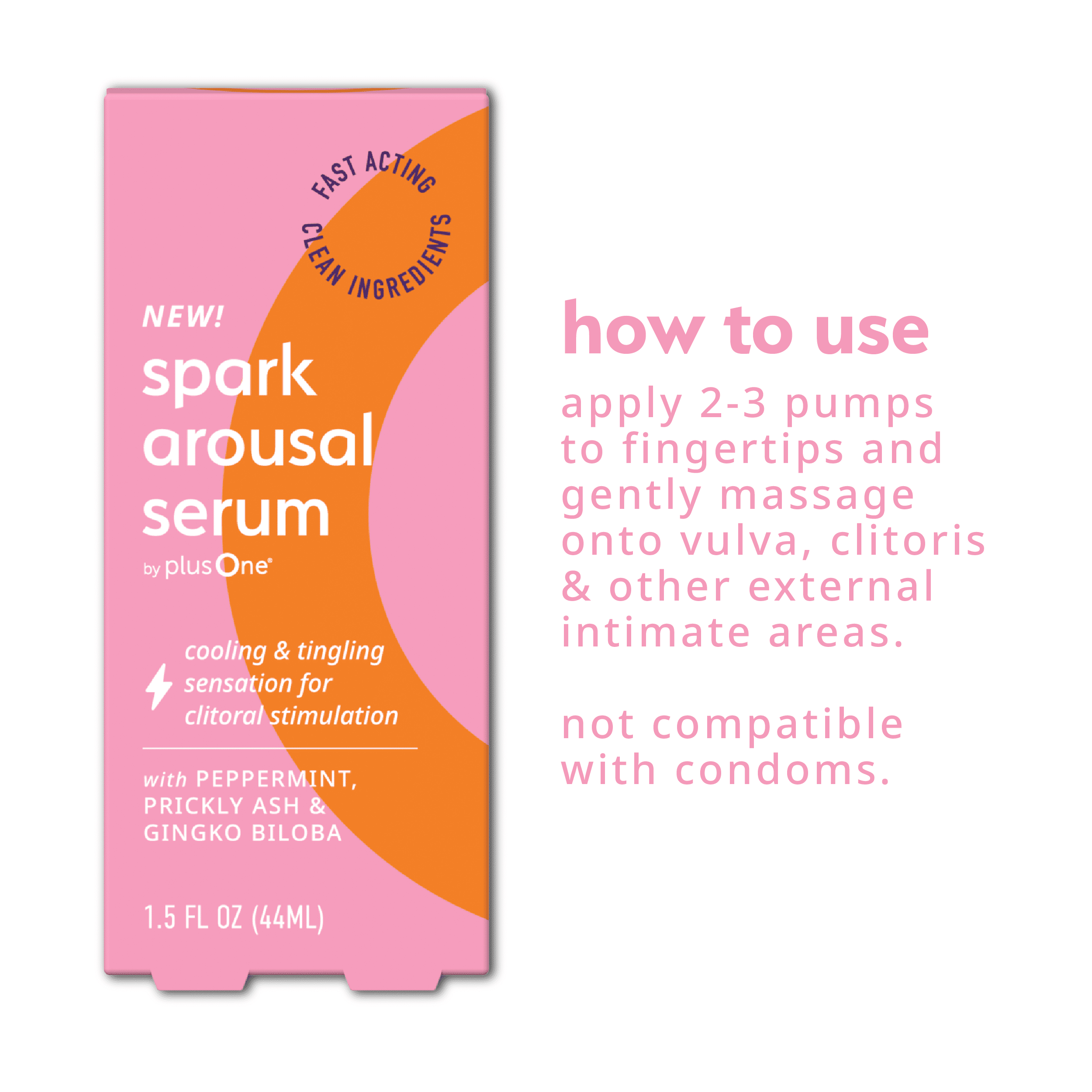 Spark Arousal Serum by plusOne, 1.5 fl oz