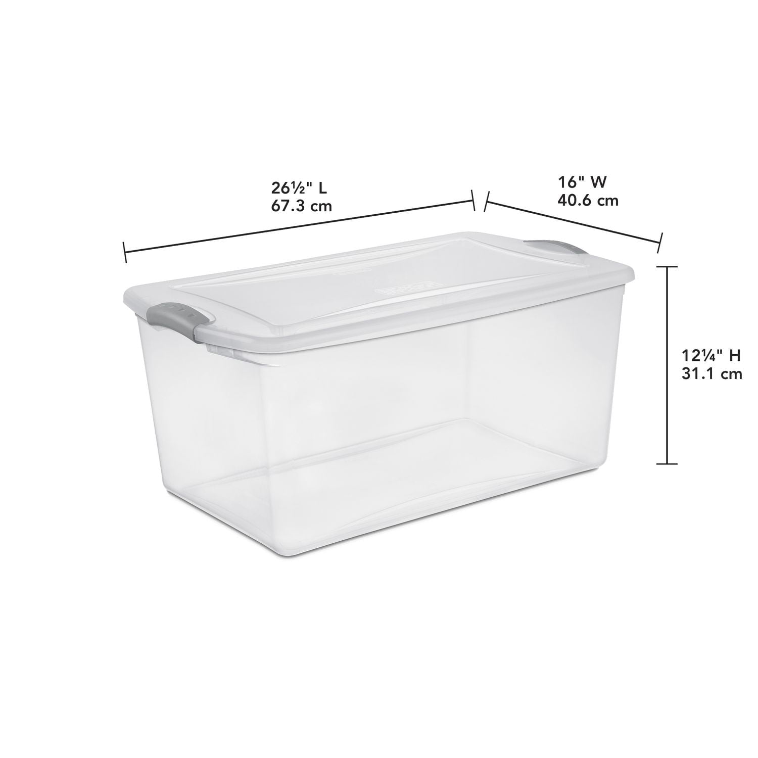 Sterilite Boîte Snap 62L - Bleu