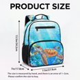 thumbnail image 7 of Jeiento Sea Turtle Lightweight Kids Preschool Backpack 13.5", Multi-Compartment Toddler Bookbag with Mesh Sides, Dual Carry Design for Daycare Outdoor Travel, 7 of 7