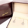 thumbnail image 3 of Pear Cut Drop Dangle Earrings for Women White Gold Finish CZ Glitz Design, 3 of 3