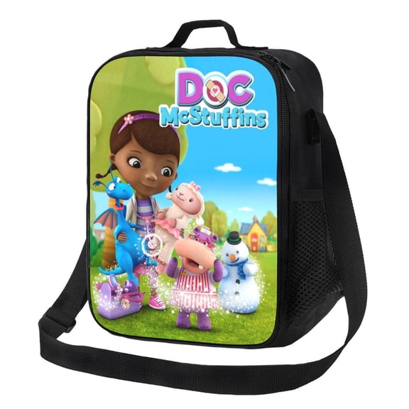 Lunch Bags For School Work Trips, Doc Mcstuffins Leakproof Thermal Lunch Bag Cooler Work Office School, Soft Reusable Lunch Tote With Shoulder Strap