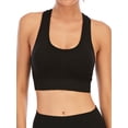 thumbnail image 4 of YouLoveIt Racerback Sports Bra for Women, 3 pack Removable Pad Yoga Bras Women Yoga Bra Crop Tops Workout Fitness Activewear Sports Bra Honeycomb, 4 of 8