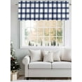 thumbnail image 5 of Valances for Windows Farmhouse Style Rod Pocket Cafe Window Treatments Valance Curtains for Kitchen Bathroom Laundry Basement Windows 42"x18", 5 of 9