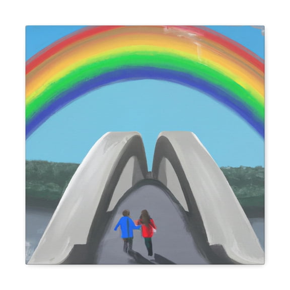 Love's Rainbow Bridge - Canvas