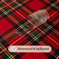 thumbnail image 4 of Winter Holiday Christmas Tablecloth, Plaid Printed Fabric Table Cloth, Stain Release Table Cover for Xmas/Dinner Party Decoration (60 X 102 INCH, Rectangle), 4 of 7