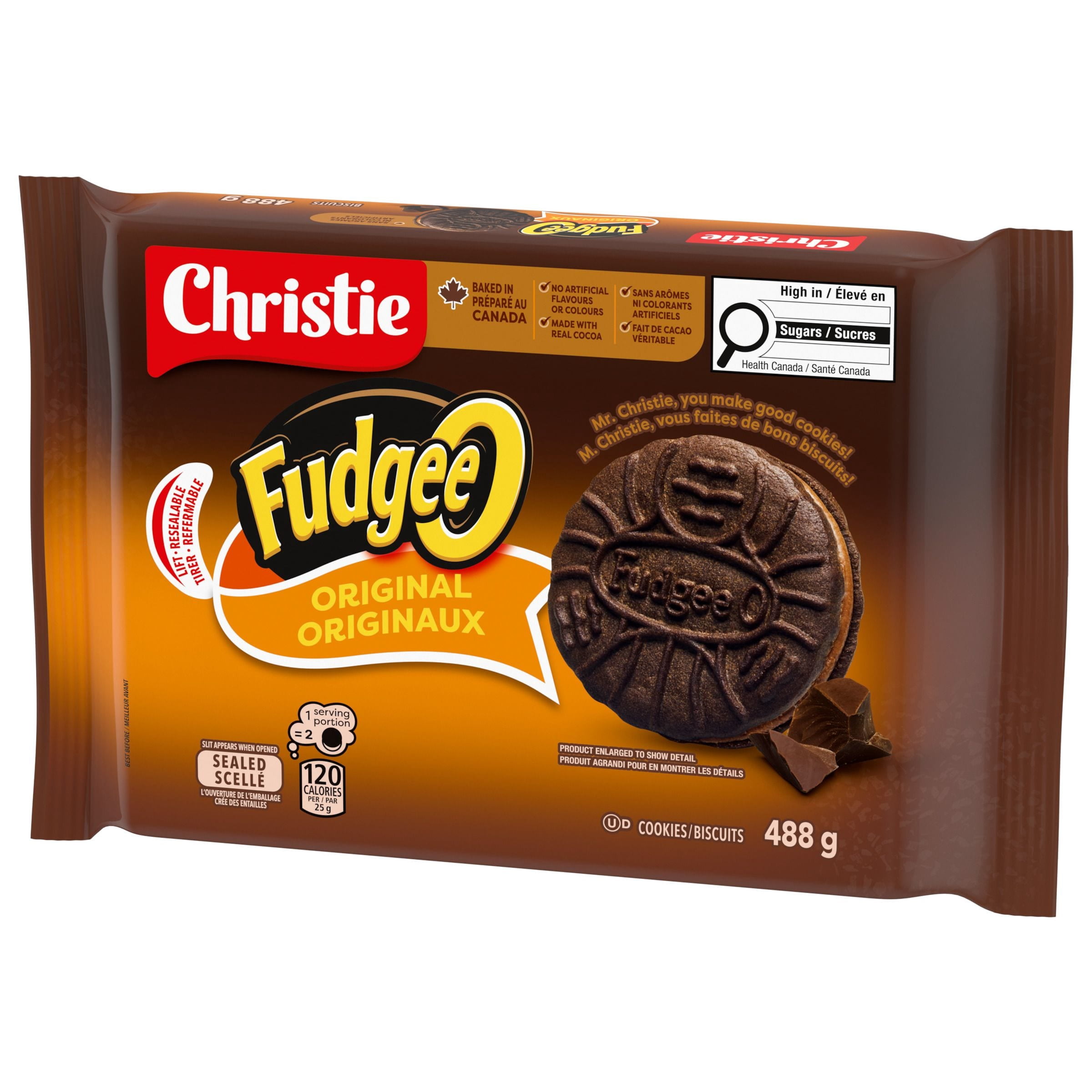 Fudgee-O Chocolatey Creme Filled Sandwich Cookies