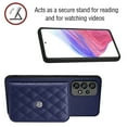 thumbnail image 4 of Allytech Galaxy A52 4G/5G Wallet Case with Shoulder Strap, Luxury PU Leather RFID Blocking Protectve Anti-Scratch Bumper Cards Slots Magnetic ClosureCase Cover for Samsung Galaxy A52 4G/5G, Blue, 4 of 9