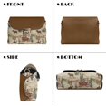 thumbnail image 2 of SCRAWLGOD Horse Cowboy Cactus Print Beige Brown Womens Crossbody Bags PU Leather Lightweight Casual Crossbody Handbags Waterproof Fashion Sling Bag with Detachable Chain, 2 of 7