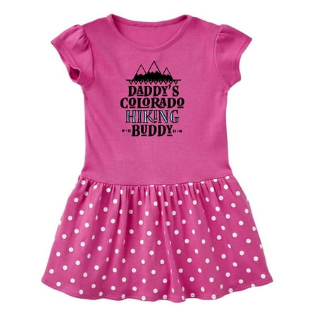 

Inktastic Colorado Daddy Hiking Buddy Gift Toddler Girl Dress