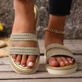 thumbnail image 6 of Crunowin Women's Breathable Slippers, Mesh Upper Open Toe Summer Casual Beach Style Gold, 6 of 9
