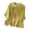 Yellow, variant on Elbow Sleeve T Shirts for Women 2026 Summer Casual Cotton Linen Stand Collar Vinatge Embroidered Tee Shirt