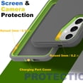 thumbnail image 3 of For Samsung Galaxy S24 / Galaxy S25 Case Shockproof Dust / Drop proof Heavy Duty Rugged Protectie Cover 3 in 1 Layers Case For Galaxy S24 S25 6.2'' Dark Grey, 3 of 9