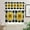 Black White, variant on Kitchen Cafe Window Tier Curtains and Valance 3 Pieces Set Country Spring Green Leaves Rod Pocket Window Valances Panel Privacy Short Drapes Window Treatment for Bedroom Watercolor Plant on White