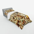 thumbnail image 2 of Ambesonne Cooking Themed Bedding Set 3 Pcs, Chef Food Kitchen, Twin, Cream and Orange, 2 of 2