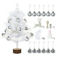 thumbnail image 1 of White Feather Suit Copper Wire Light DIY Christmas Trees, 1 of 23