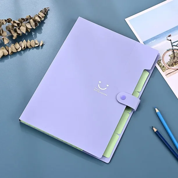 Carpeta de órgano A4, 5 capas, colores macarrón, administrador de archivos, almacenamiento, carpeta Simple para estudiantes, escuela y suministros de papelería de oficina