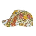 thumbnail image 5 of Fotbe Ducks And Flowers Baseball Cap, Ducks And Flowers Print Dad Hat,Outdoor Hat,Adjustable Sports Cap, Perfect For Activities, 5 of 9