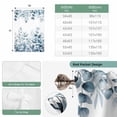 thumbnail image 6 of Blue Eucalyptus Leaves Balloon Curtains for Living Room/French Door, Watercolor Spring Summer Botanical Tie Up Curtains 63 Inch Length Energy Saving Kitchen Curtains Shades for Windows 42"x63", 6 of 8