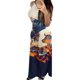 thumbnail image 3 of Gibobby Pantalones cortos Mono largo de estilo playero suelto con estampado hueco lateral y tirantes informales para mujer(Beige， S), 3 of 5