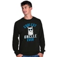 thumbnail image 5 of Best Llama Uncle Fathers Day Birthday Men's Long Sleeve Tee T Shirt Brisco Brands X, 5 of 6