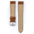 thumbnail image 3 of Hirsch Heavy Calf Leather Watch Strap - Golden Brown - L - 20mm - Silver Buckle, 3 of 9