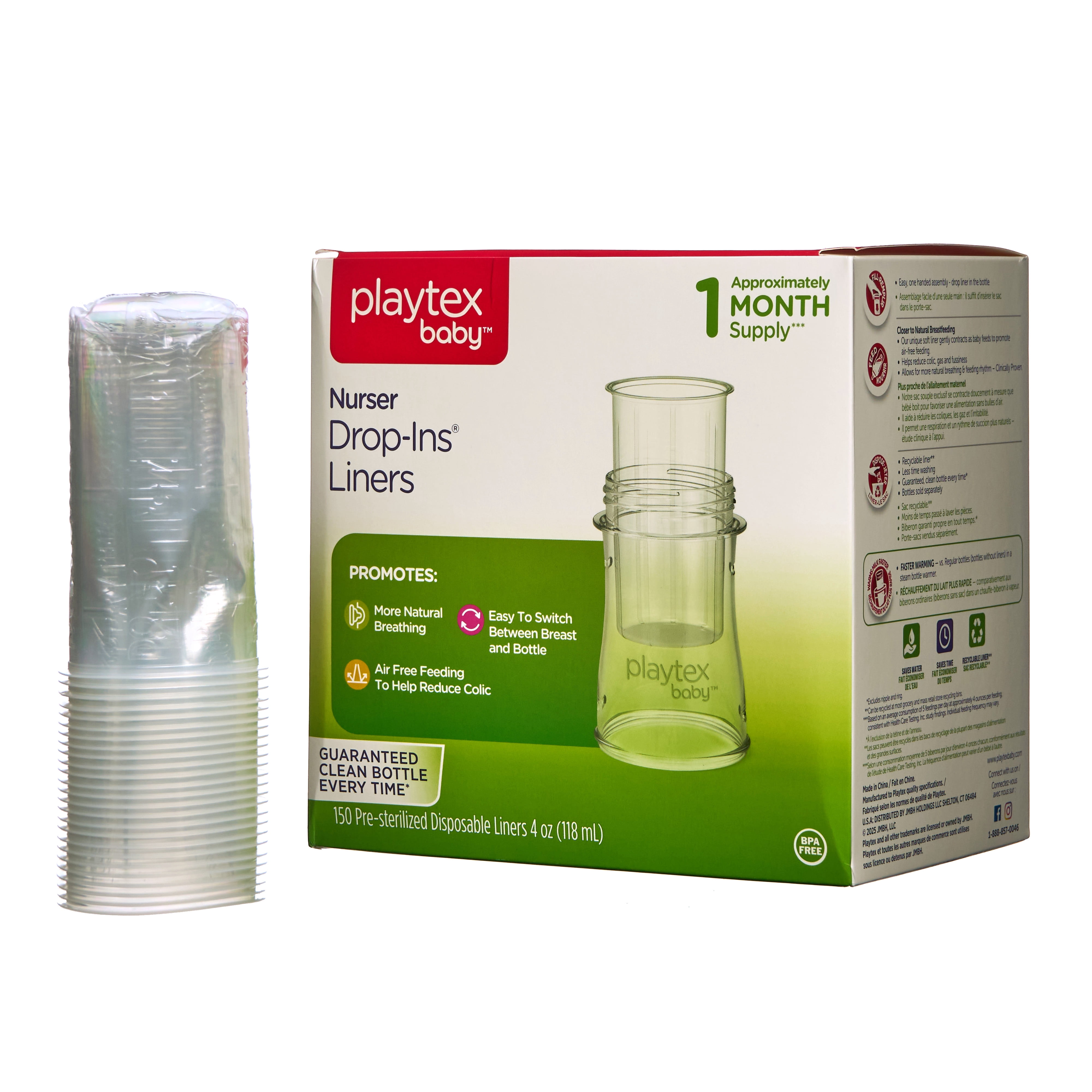 Playtex Baby Drop-Ins Liners, 4 oz, 150 Count