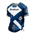 thumbnail image 3 of 2026 Soccer Cup Raglan Short Sleeve T-Shirt for Men, Crew Neck Athletic Jersey - Scottish Football Player & Saltire Graphic Print Casual Summer Top for Daily Wear & Party Sky Blue L, 3 of 5