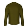 thumbnail image 5 of Stamzod Tshirts Shirts for Men Fashion Solid Color Crewneck Long Sleeve Workout Shirts Spring & Fall Casual Oversized Tshirts for Men Brown B XXL, 5 of 5
