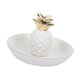 thumbnail image 1 of Bandeja de piña para anillos, collares, baratijas, porta joyas, decoración de habitación, plato Blanco, 1 of 9