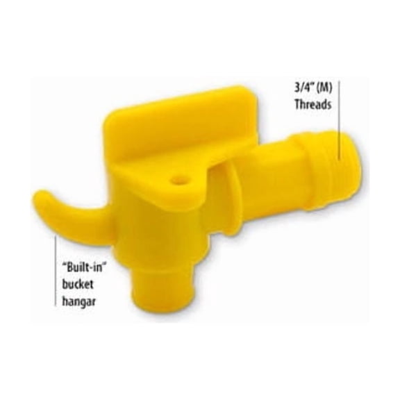 Groz 44387 Plastic Drum Faucet 3/4-inch