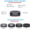 thumbnail image 4 of YWC-30cm Câble USB Micro vers Télécommande iOS DJI pour IPhone 14 Pro, DJI Mavic Mini(1ère Gén), Mini SE, Mavic Pro, Spark, 2 Pro Zoom, Mavic Air, Platine, Téléphone/tablette Données OTG Cordon Accès, 4 of 4