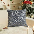 thumbnail image 3 of Anhility 18"x18" Christmas Pillow Covers Rustic Traditional Xmas Tree Snowflake Graphic Pillow Cases Protectors with Zipper Square Decorative for Home Couch Sofa Bed Car Office, Gray, 3 of 4