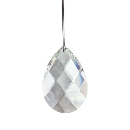 

LoyGkgas New Colorful Crystal Prism Ball Pendulum Pendant for Garden Window (Grid)