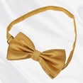 thumbnail image 2 of Sonducket Destaca en bodas Conjunto de pajarita y pañuelo preatados para boda para hombre Pajarita para hombre con bolsillo Accesorios de disfraces XGZ-16 Oro amarillo, 2 of 6