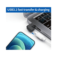 thumbnail image 3 of 2Pcs/Set Right Angle USB 3.1 Type C Male to Female Converter USB-C Adapter for Smart Phone Portable Connector, 3 of 7