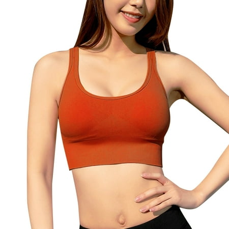 

fvwitlyh Shapewear for Women Tummy Control 21113 Compression Garment Women Sports Bra Buckle Back Yoga Bra High Impact Workout Gym Activewear Bra Women s Tops