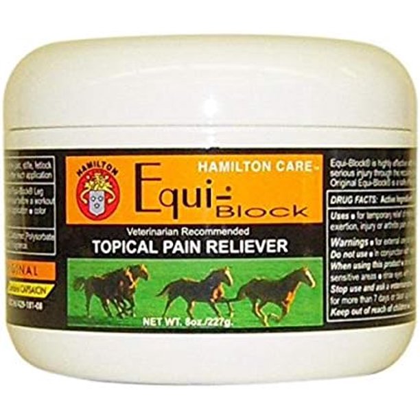 Original EquiBlock Topical Pain Reliever For Horses, 8Ounce