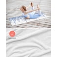 thumbnail image 4 of Eucalyptus Leaves Yoga Towel for Hot Yoga Non Slip, Navy Blue Summer Botanical Weeping Yoga Mat Towel Absorbent Yoga Sweat Towels Microfiber Hot Yoga Blanket for Bikram Pilates 26"x70", 4 of 7