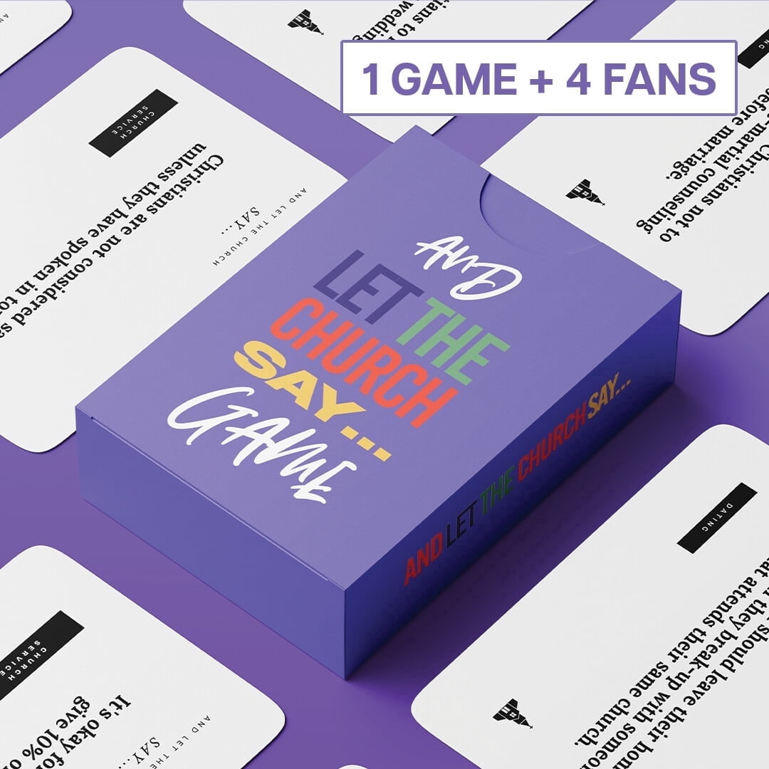 And Let The Church Say Family Bundle – Card Game with 4 Reaction Fans