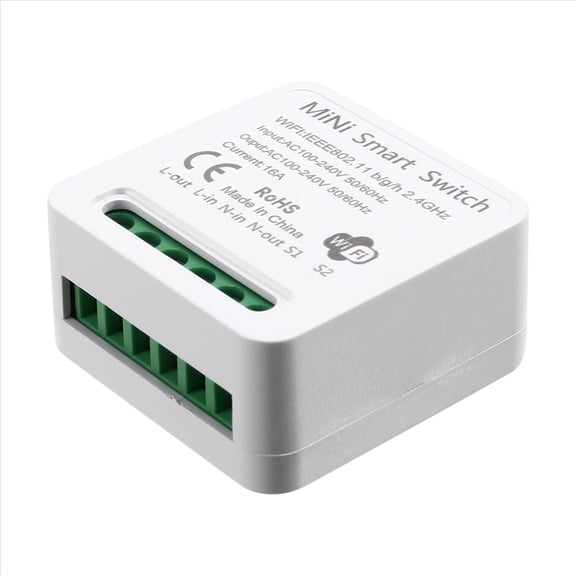 Mini Smart WiFi Relay Switch, DIY Timer Light Switch Module Smart Life/Tuya Application, Wireless Remote Control