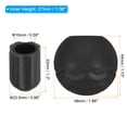 thumbnail image 2 of Unique Bargains 0.59'(15mm) Chair Feet Replacement Plastic Camping Chair Leg Tips Cap Protector Black 4 Pack, 2 of 7