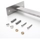 thumbnail image 3 of Toallero de baño Suyoo Doble de Pared de Acero Inoxidable Cepillado Plateado 38 cm, 3 of 5