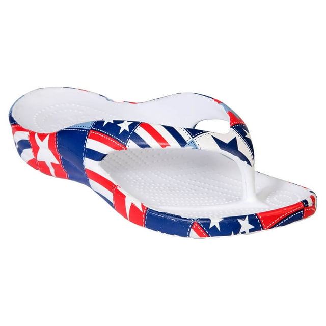 Women's Loudmouth Flip Flops Betsy Ross Size 8