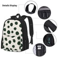 thumbnail image 3 of Balery Abstract Green Polka Dot Mochila Escolar 3 en 1 para Niños - Mochila Resistente con Lonchera Térmica y Estuche - Mochila Escolar para Niños y Niñas, 3 of 7