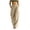 05-Khaki, variant on Women Linen Straight Leg Harem Pants Elastic Waist Loose Baggy Pants With Side Pockets