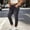 Dark Gray, variant on IUYRTFE Women's Plus Size Cross Waist Stretch Denim Jeans with Pockets Skinny Leg Elastic Waist Pants