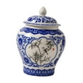 thumbnail image 3 of Ceramic Ginger Jar, Porcelain Jars Chinese Style Traditional Vase Asian Ginger Jar for Wedding Table Decoration Living Room Countertop Party Style C, 3 of 9